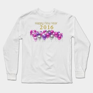 ballons happy new year 2016 Long Sleeve T-Shirt